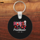 Valentines Nurse Practitioner Scrubs Nurse Life St Sleutelhanger (Voorkant)