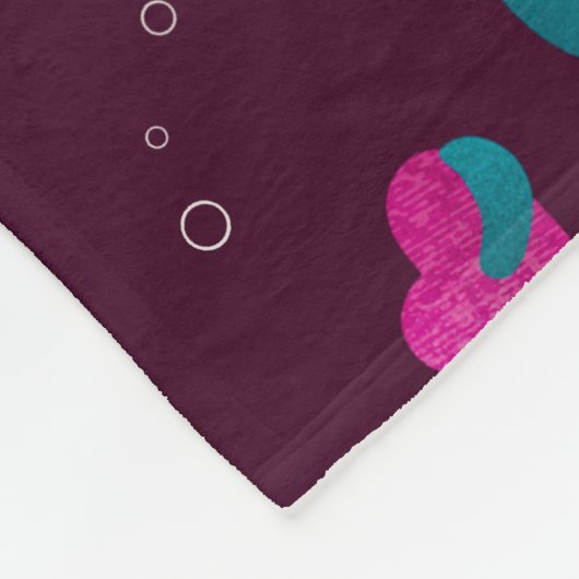 Valentine's Octopus and Hearts Fleece Deken (Hoek)