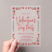 Valentine's party Invitation Acryl Uitnodigingen (Insitu (Draagbaar))