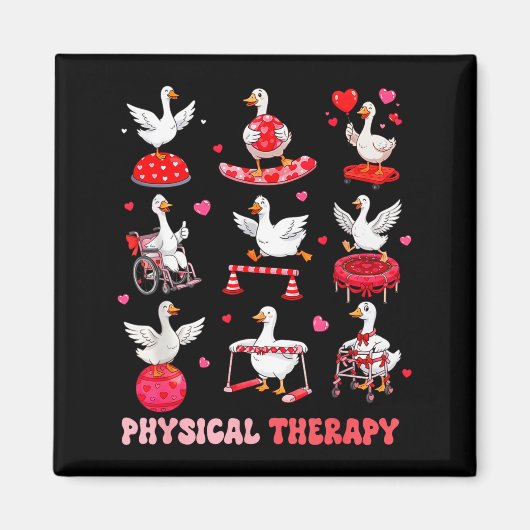 Valentines physical therapy physical therapist magneet (Voorkant)