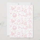 Valentines Pink Little Miss ONEderful 1st Birthday Kaart (Achterkant)