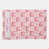 Valentine's Pink & White Coffee Mug    Theedoek (Horizontaal)