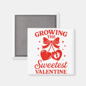 Valentines Pregnancy Announcement Growing Sweetest Magneet (Voorkant / Achterkant)