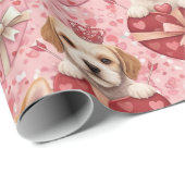 Valentine's Puppies Wrapping Paper Cadeaupapier (Rol Hoek)