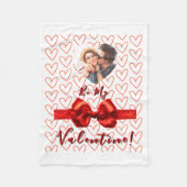 Valentines Red Nk Izable Photo  Fleece Deken (Voorkant)