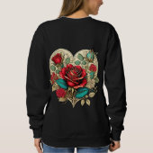 Valentine's Renaissance Roos Trui (Achterkant)