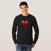 VALENTINE'S RETRO 8 BIT HEART 1 T-SHIRT (Voorkant volledig)