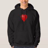 VALENTINE'S RETRO 8 BIT HEART HOODIE (Voorkant)