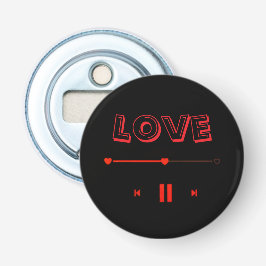 Valentine's Romantische Badge— Cute Love Speld Bad Button Flesopener