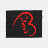 Valentines San Valentin Dia Del Amor Mi Amor My Lo Fleece Deken (Voorkant (Horizontaal))