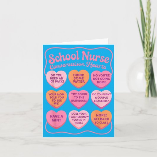 Valentines Schoolverpleegsters Squad Rn Verpleging Kaart (Voorkant)