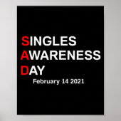 Valentines Singles Awareness Day Poster (Voorkant)