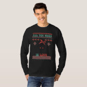 Valentines Sweater Ugly Skeleton All You Need Is L T-shirt (Voorkant volledig)