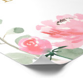 Valentines sweetheart baby shower welcome sign poster (Hoek)