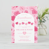 Valentines Sweetheart Candy Baby Shower Kaart (Staand voorkant)