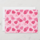 Valentines Sweetheart Candy Birthday Party Kaart (Achterkant)