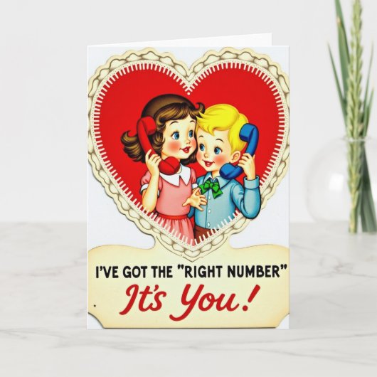 Valentines Sweethearts Phone Card Kaart (Voorkant)