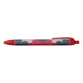 Valentine's Textuur Ontwerp Zwarte Inkt Pen (Bovenkant)