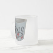 valentines tick tok  toe mug matglas koffiemok (Voorkant links)