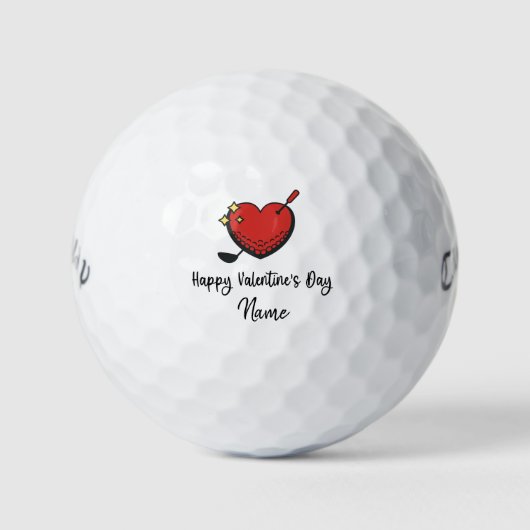 Valentine's  to golfer with love you   golf balls golfballen (Voorkant)
