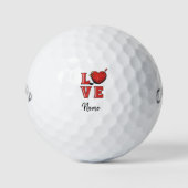 Valentine's  to golfer with love you   golf balls golfballen (Voorkant)