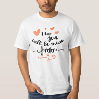 Valentine's Typography Quotes T-shirt
