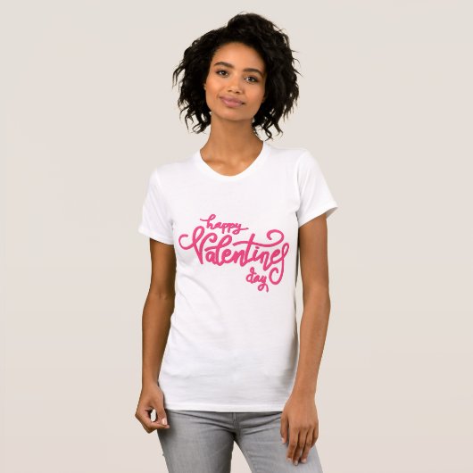 Valentine's Typography Sayings T-shirt (Voorkant volledig)