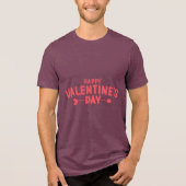 Valentine's Typography Sayings Tri-Blend Shirt (Voorkant)