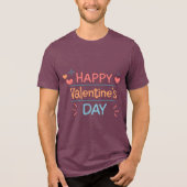 Valentine's Typography Sayings Tri-Blend Shirt (Voorkant)