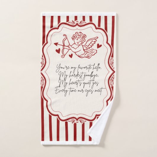 Valentines unieke stijl van Sommer Hamilton Handdoek (Handdoek)