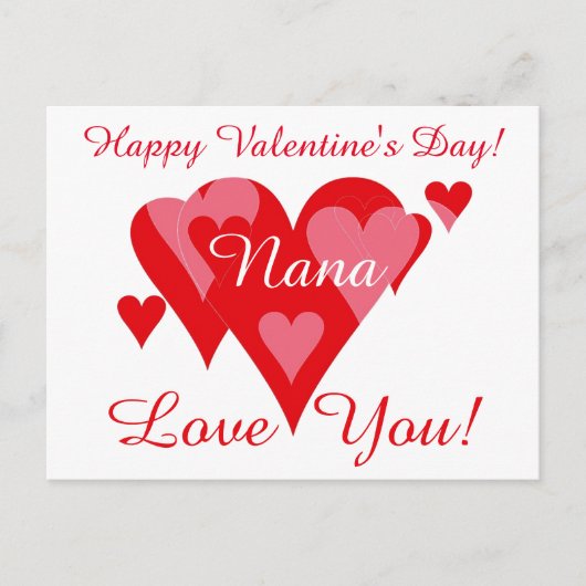 Valentines van Janz voor Nana Love You Briefkaart (Voorkant)