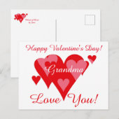 Valentines van Janz voor oma Love You Briefkaart (Voorkant / Achterkant)