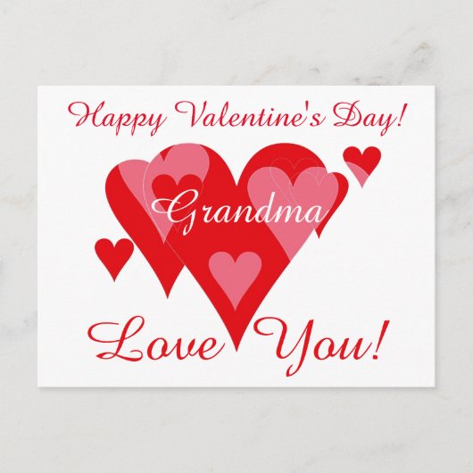Valentines van Janz voor oma Love You Briefkaart (Voorkant)