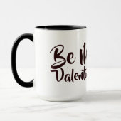 Valentine's Wees mijn Valentijn Hart Custom Wit Mok (Links)