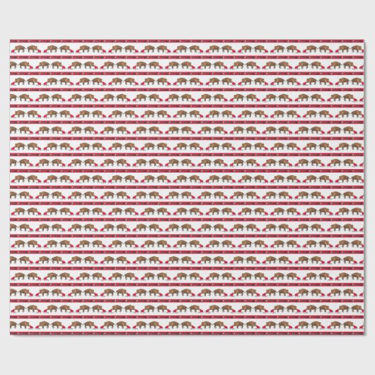 Valentine's Wild Boars Cadeaupapier (Vlak)