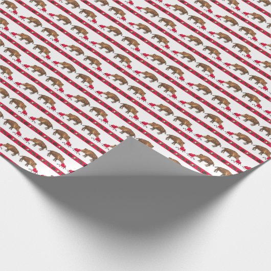 Valentine's Wild Boars Cadeaupapier (Hoek)