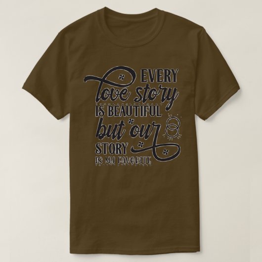 valentinesday schattig quote voor mooie paren ha t-shirt (Design voorkant)