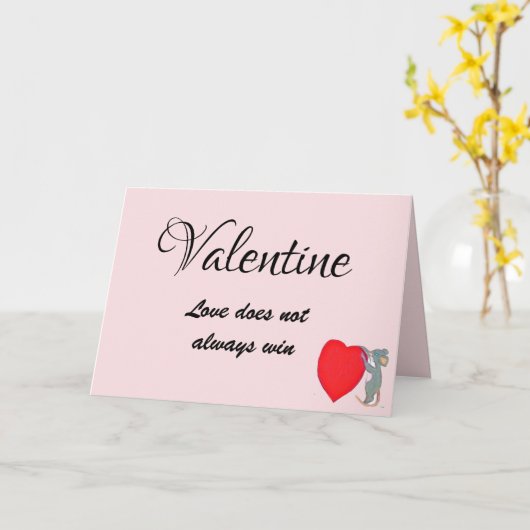 VALENTINESE LIEFDE WINT NIET KAART (Gele Bloem)