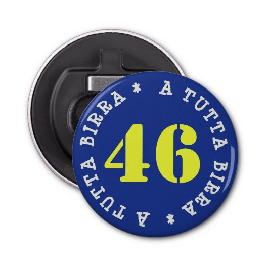 VALENTINO A TUTTA BIRRA - APRIBOTTIGLIE MAGNETICO BUTTON FLESOPENER (Voorkant)