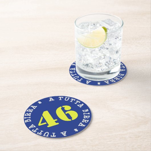 VALENTINO A TUTTA BIRRA - SOTTOBICCHIERI - RONDE KARTONNEN ONDERZETTER (Insitu)