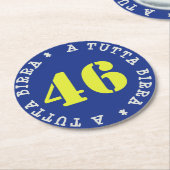 VALENTINO A TUTTA BIRRA - SOTTOBICCHIERI - RONDE KARTONNEN ONDERZETTER (Gebogen)