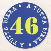 VALENTINO A TUTTA BIRRA - SOTTOBICCHIERI - RONDE KARTONNEN ONDERZETTER (Voorkant)