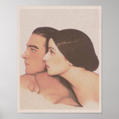 Valentino en Rambova: Liefhebbers Kunstdruk (1923) Poster (Voorkant)