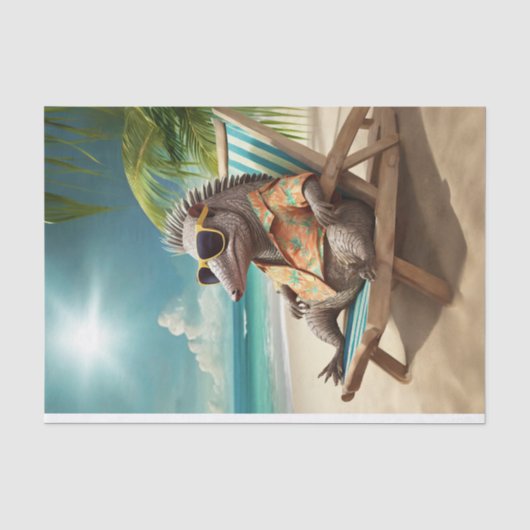 Valentino op vakantie, Armadillo Spring Breaks Tissuepapier (Voorkant)