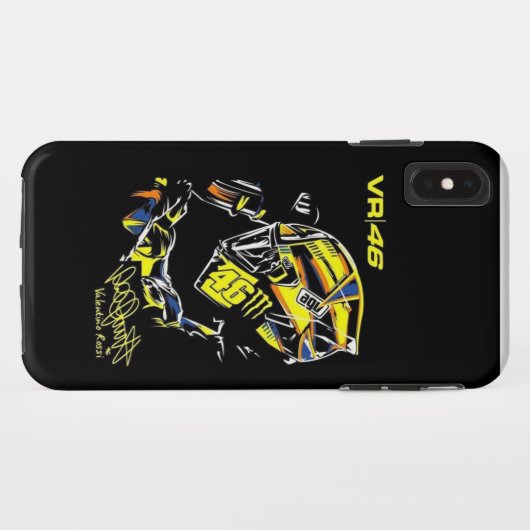 Valentino Rossi iPhone Case (Achterkant (horizontaal))
