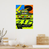 valentino rossi, moto gp legend,    the doctor 46, poster (Keuken)