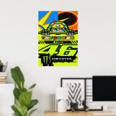 valentino rossi, moto gp legend,    the doctor 46, poster (Thuiskantoor)