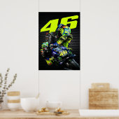valentino rossi, moto gp legend, the doctor 46, poster (Keuken)