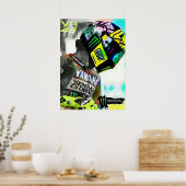 valentino rossi, moto gp legend,    the doctor 46, poster (Keuken)