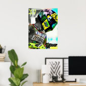 valentino rossi, moto gp legend,    the doctor 46, poster (Thuiskantoor)
